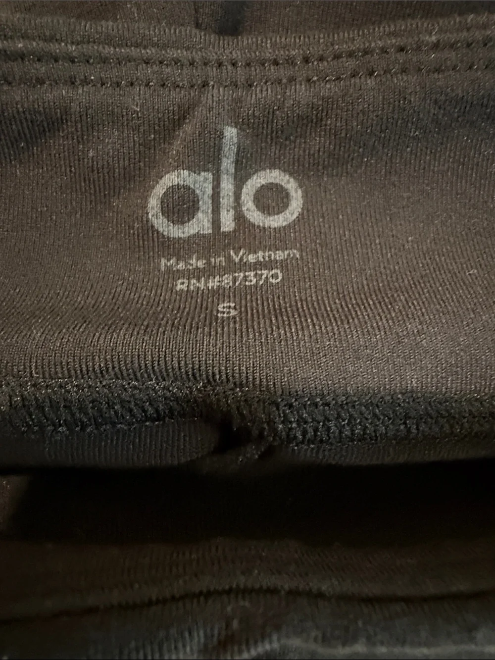 Alo Yoga Black High Waist Split Hem Flare Leggings